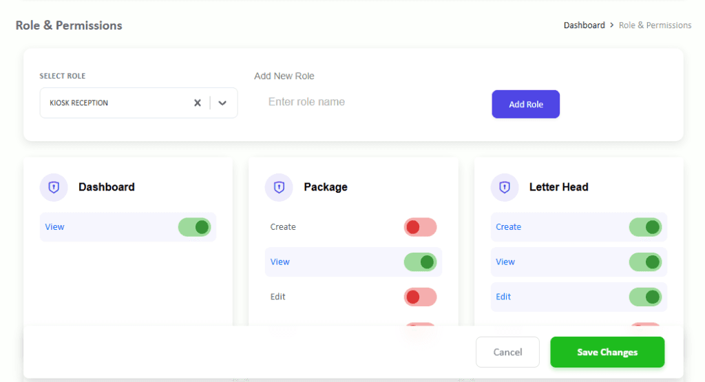 4. Role & Permissions Matrix (RBAC)
