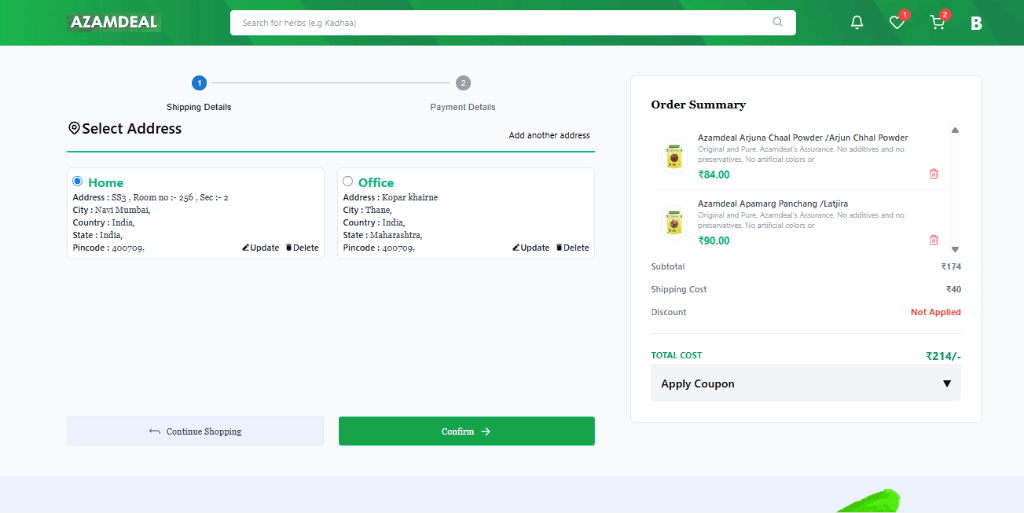 5. 2-Step Checkout & PhonePe Gateway