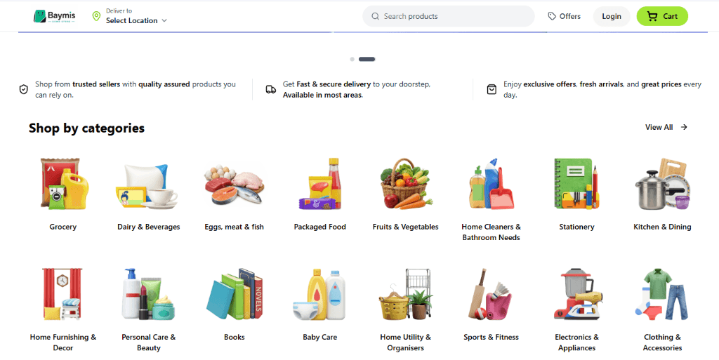5. Generated Live Vendor Storefront